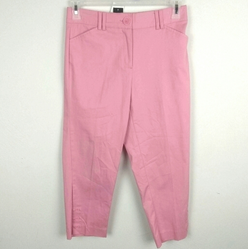 NWT Counterparts Slimming Pink Capris | sz 4
